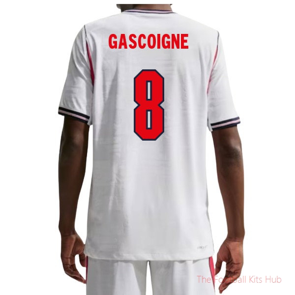 2026/27 England Authentic Aero-Fit Home Shirt Gascoigne 8
