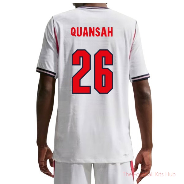2026/27 England Authentic Aero-Fit Home Shirt Quansah 26