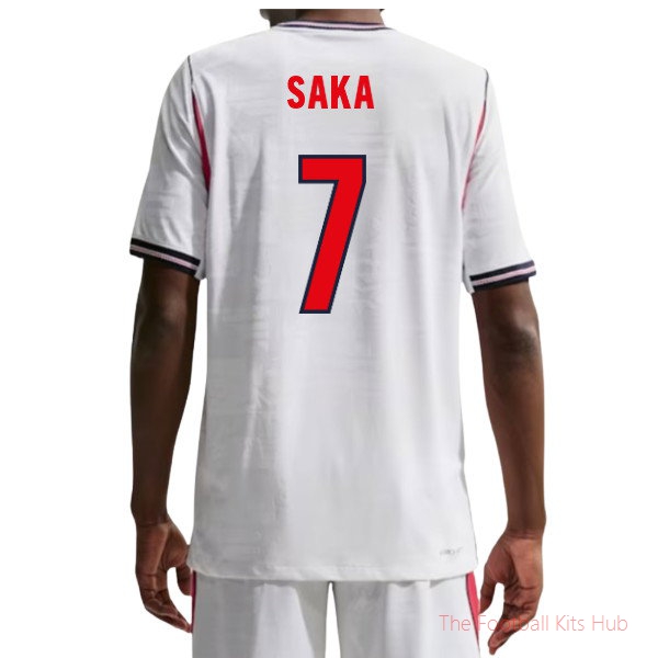 2026/27 England Authentic Aero-Fit Home Shirt Saka 7