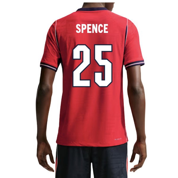 2026/27 England Aero Fit Shirt Away Authentic Kit (Spence 25)