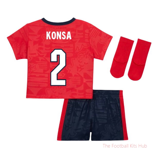 2026/27 England Away Baby Kit Konsa 2
