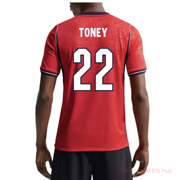2026/27 England Away Shirt Toney 22