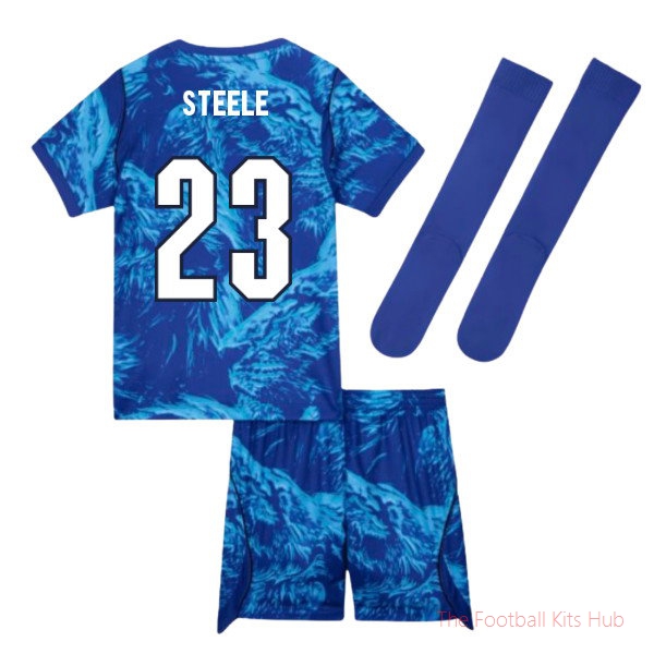2026/27 England Home Goalkeeper Mini Kit Blue Steele 23