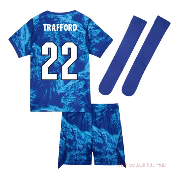 2026/27 England Home Goalkeeper Mini Kit Blue Trafford 22