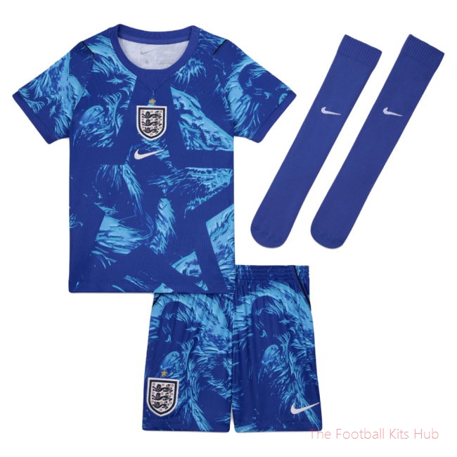 2026/27 England Home Goalkeeper Mini Kit Blue