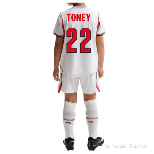2026/27 England Home Mini Kit Toney 22