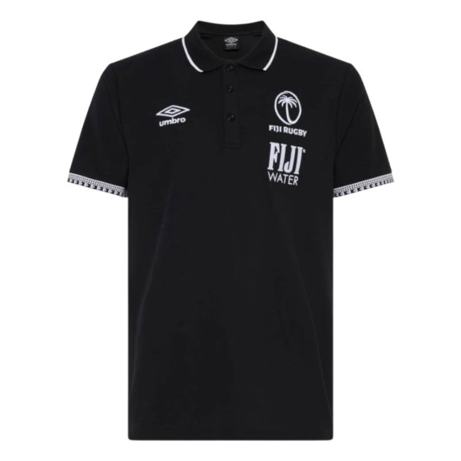 2026/27 Fiji Rugby Pique Polo Kit (Black)