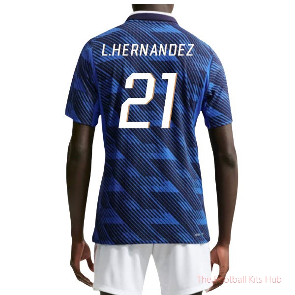 2026/27 France Aero-Fit Authentic Home Shirt L.Hernandez 21