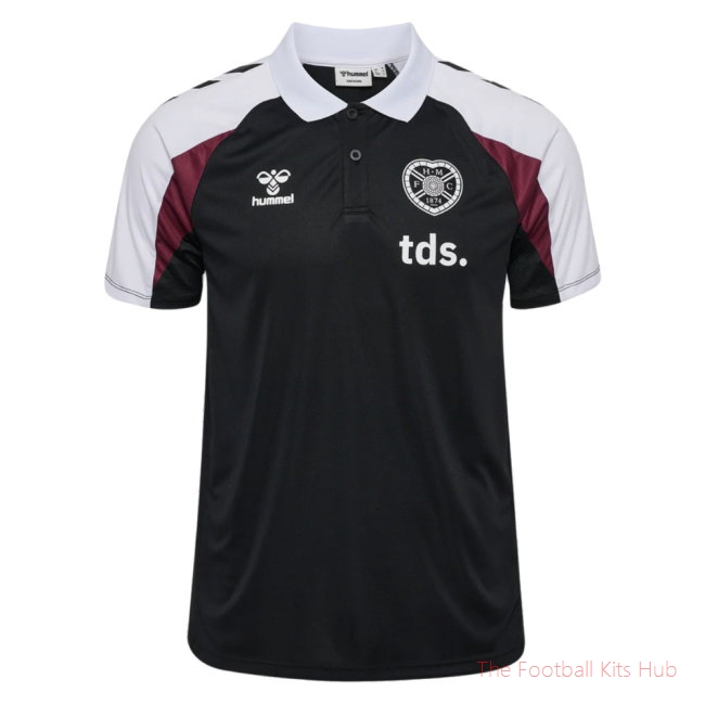 2026/27 Hearts Player Training Polo Shirt Black