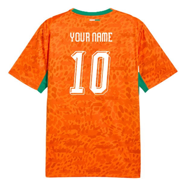 2026/27 Ivory Coast Shirt Name) Home Uniform (Your