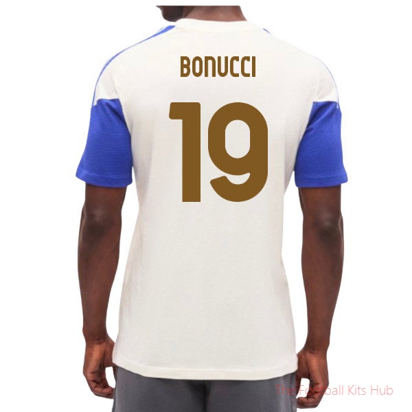 2026/27 Juventus Training Tee Chalk White Bonucci 19