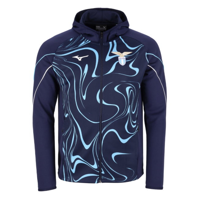 2026/27 Lazio Pre Hooded Walkout Jacket Navy) (Dark