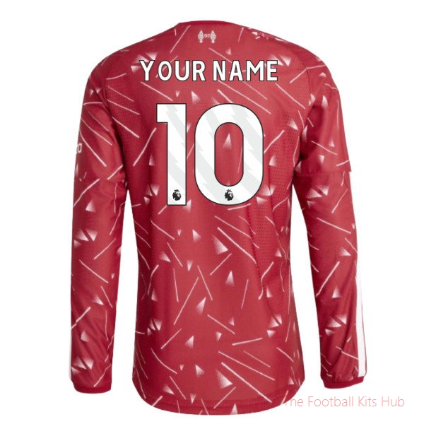 2026/27 Liverpool Authentic Long Sleeve Home Shirt Your Name