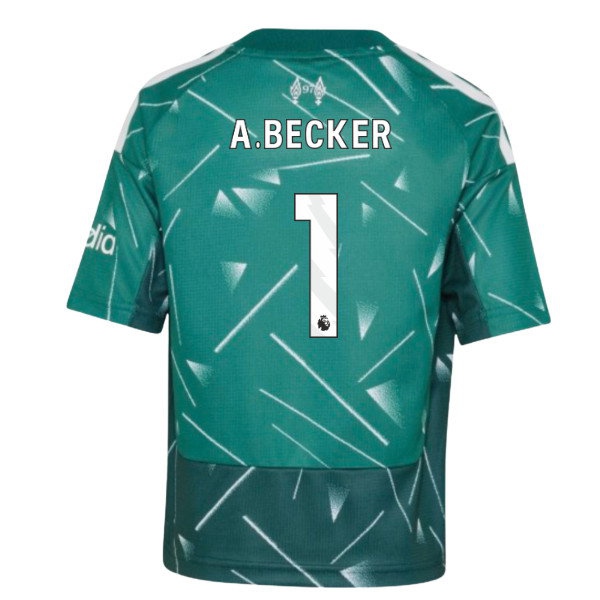 2026/27 Liverpool Mini Kit Home Goalkeeper Kit (A.Becker 1)