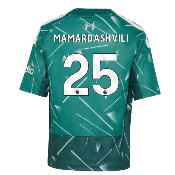 2026/27 Liverpool Mini Kit Home Goalkeeper Uniform (Mamardashvili 25)