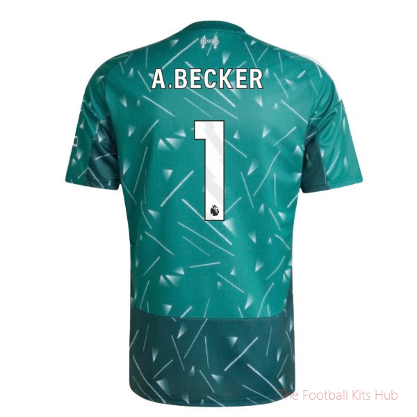 2026/27 Liverpool Home Goalkeeper Shirt Noble Green A.Becker 1