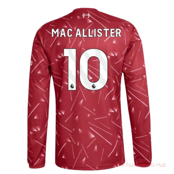 2026/27 Liverpool Long Sleeve Home Shirt Mac Allister 10