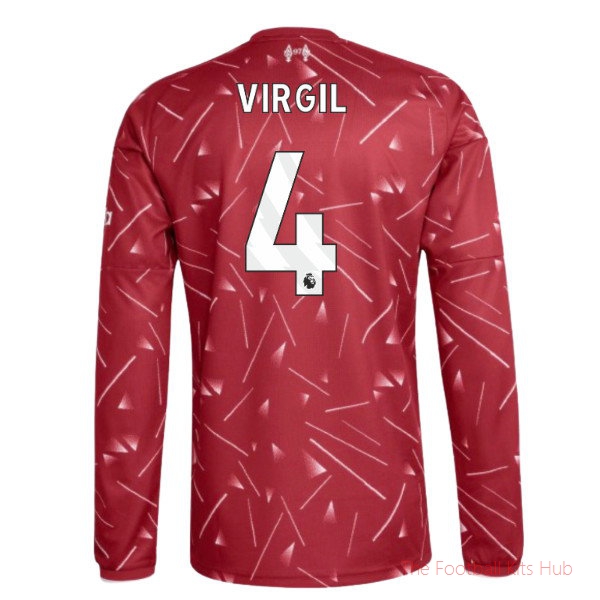2026/27 Liverpool Long Sleeve Home Shirt Virgil 4