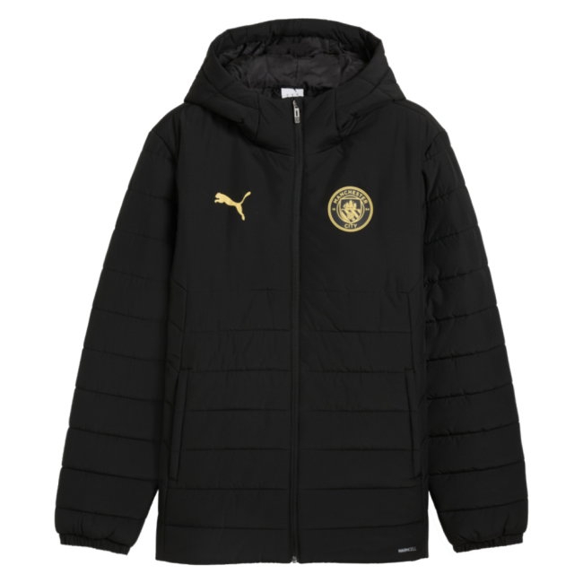 2026/27 Man City Hooded Padded Jacket Training (Black)