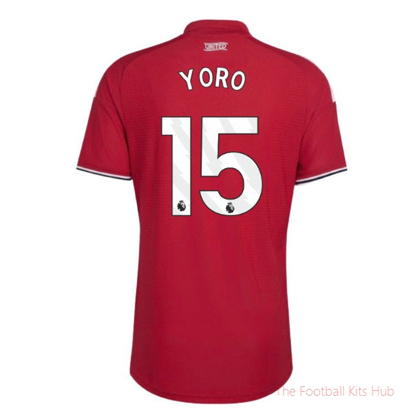 2026/27 Man Utd Authentic Home Shirt Yoro 15