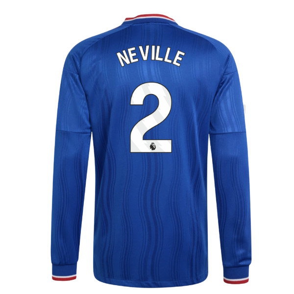 2026/27 Man Utd Long Sleeve Shirt Away Authentic Uniform (Neville 2)