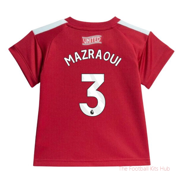 2026/27 Man Utd Home Baby Kit Mazraoui 3