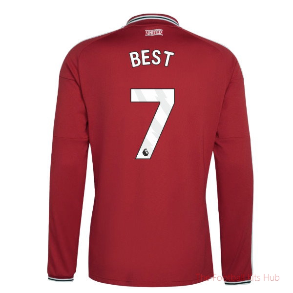 2026/27 Man Utd Long Sleeve Home Shirt Best 7