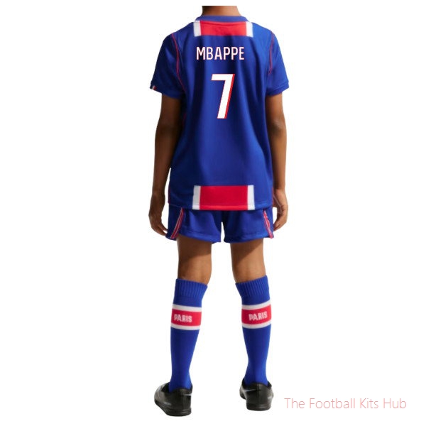 2026/27 PSG Home Little Boys Mini Kit Mbappe 7