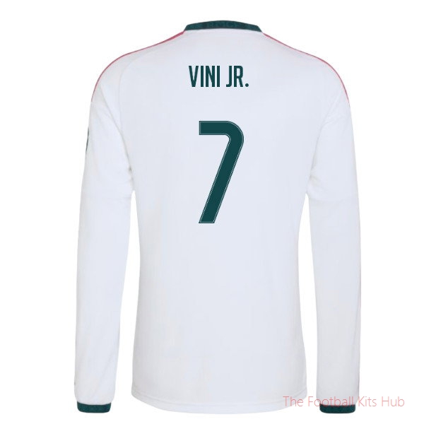 2026/27 Real Madrid Long Sleeve Home Shirt Vini Jr. 7