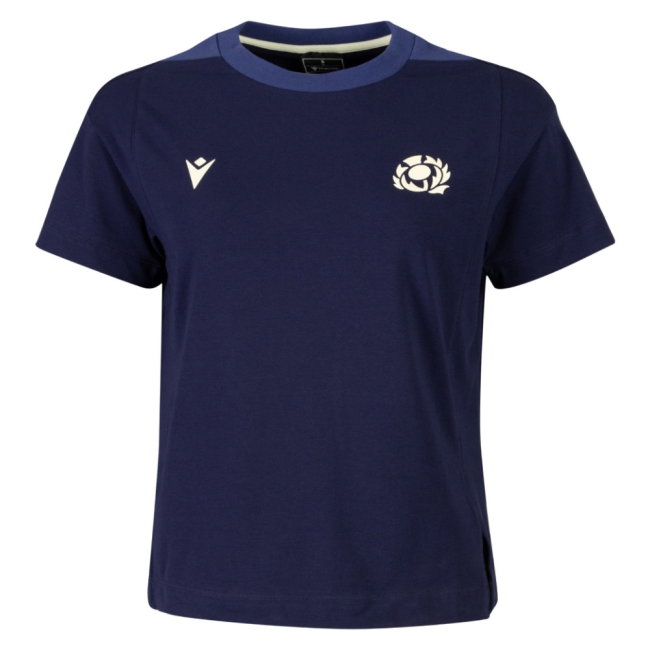 2026/27 Scotland Rugby Ath Cotton Shirt Womens Kit T (Navy)