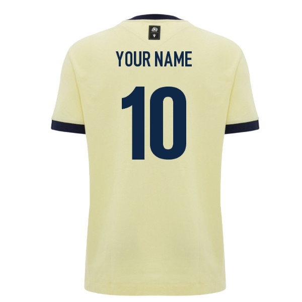 2026/27 Scotland Rugby Ath Cotton Shirt Name) T (Sand) (Your