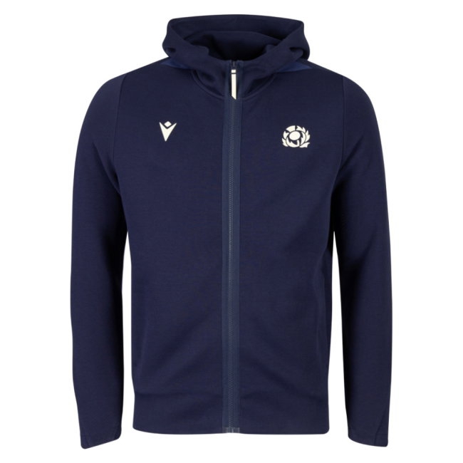 2026/27 Scotland Rugby Ath Travel Full Zip Hoody Kit (Navy)