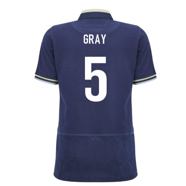 2026/27 Scotland Rugby Cotton Shirt Home Kit (Womens) (Gray 5)