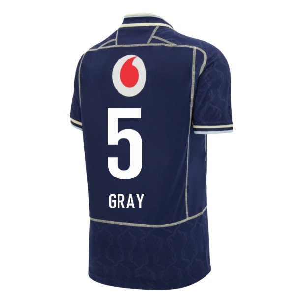 2026/27 Scotland Rugby Shirt Home Replica (Kids) (Gray 5)