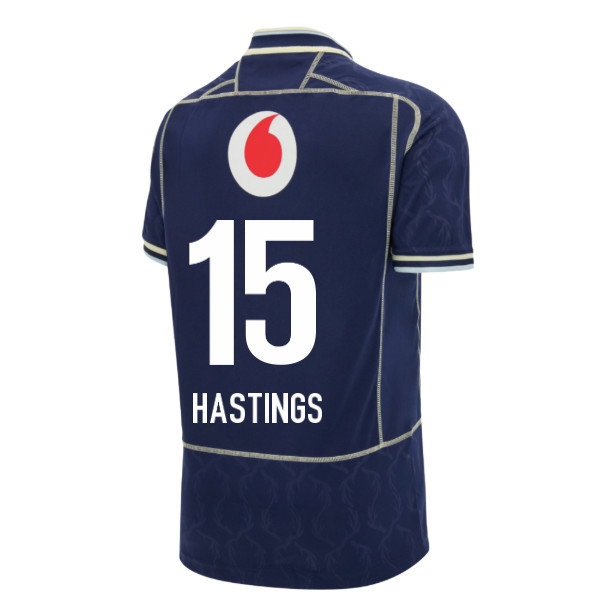 2026/27 Scotland Rugby Shirt Home Replica Uniform (Kids) (Hastings 15)