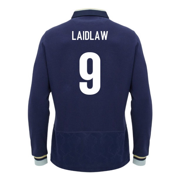 2026/27 Scotland Rugby LS Cotton Shirt Home Uniform (Laidlaw 9)
