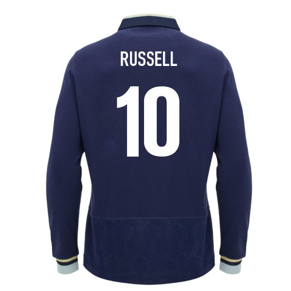 2026/27 Scotland Rugby LS Cotton Shirt Home Kit (Russell 10)