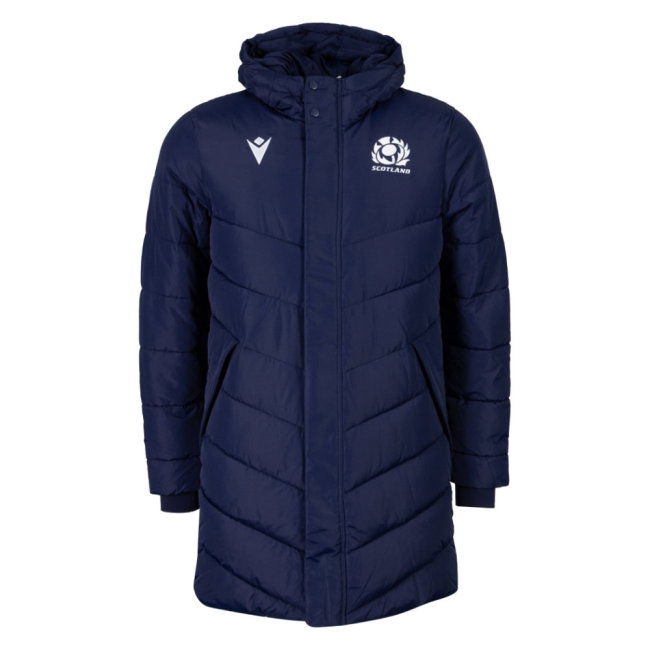 2026/27 Scotland Rugby Long Bench Padded Jacket (Navy)