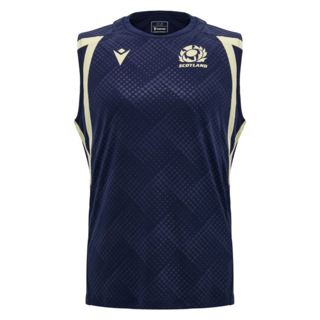 2026/27 Scotland Rugby Poly Sleeveless Shirt Kids (Navy)