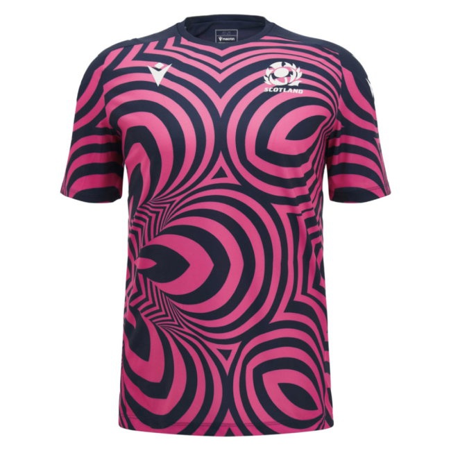 2026/27 Scotland Rugby Warm Up Shirt Pink) Uniform (Neon