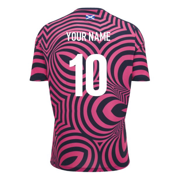 2026/27 Scotland Rugby Warm Up Shirt Name) Uniform (Pink) (Your