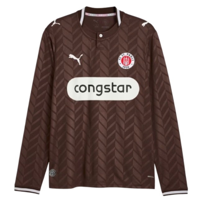 2026/27 St Pauli Long Sleeve Shirt Home Uniform