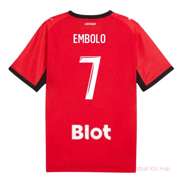 2026/27 Stade Rennais Home Shirt Embolo 7