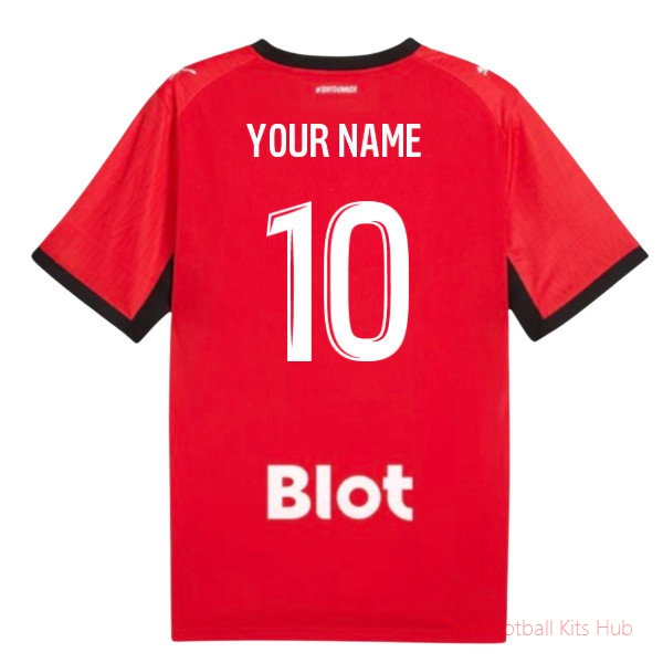 2026/27 Stade Rennais Home Shirt Kids Your Name