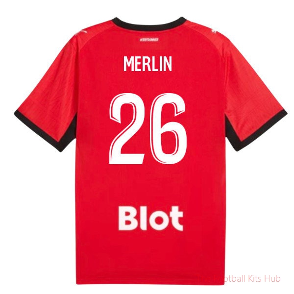 2026/27 Stade Rennais Home Shirt Merlin 26