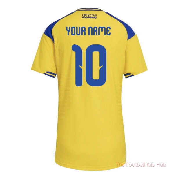 2026/27 Sweden Authentic Home Shirt Womens Your Name