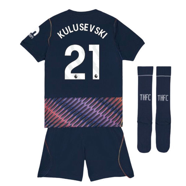 2026/27 Tottenham Little Mini Kit Away Kids Kit (Kulusevski 21)