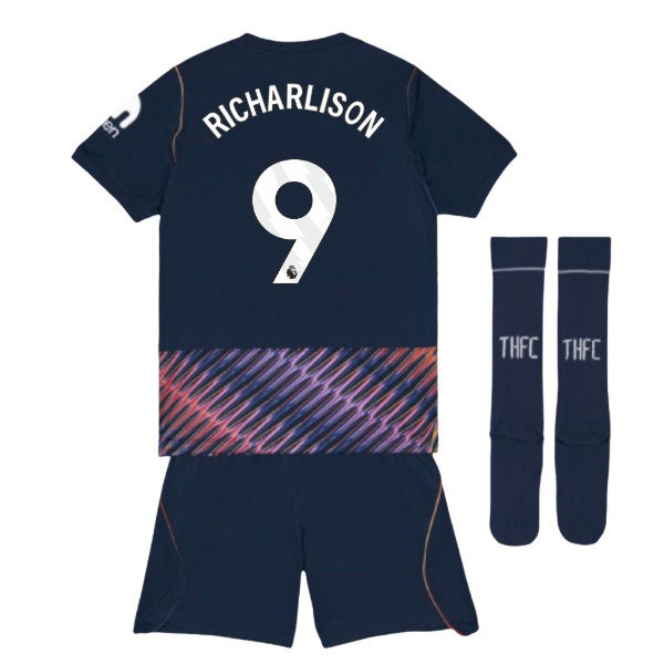 2026/27 Tottenham Little Mini Kit Away Kids Uniform (Richarlison 9)