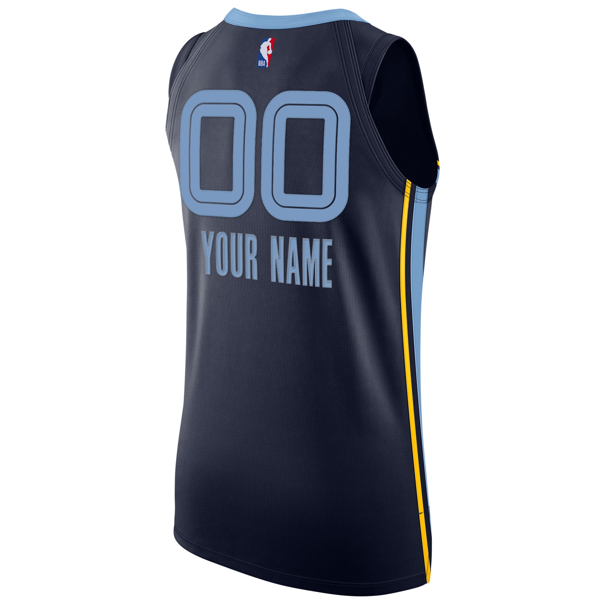 Memphis Grizzlies 2020/21 Custom Jersey Navy - Icon Edition - angle 4