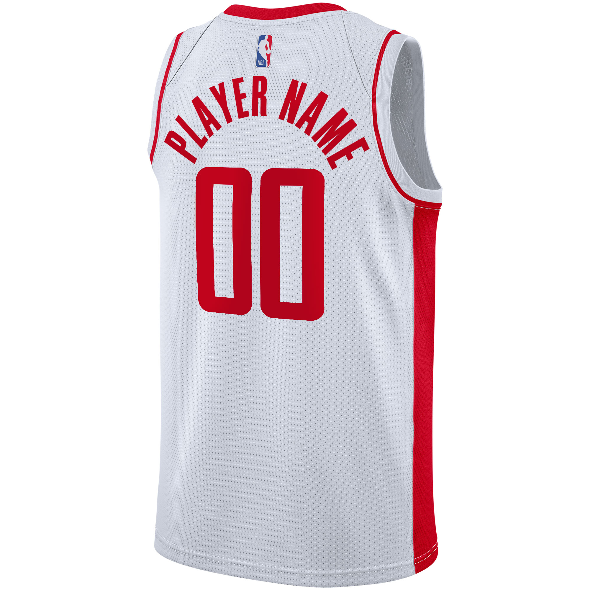 Houston Rockets 2020/21 Swingman Custom Jersey - Association Edition - White - angle 2